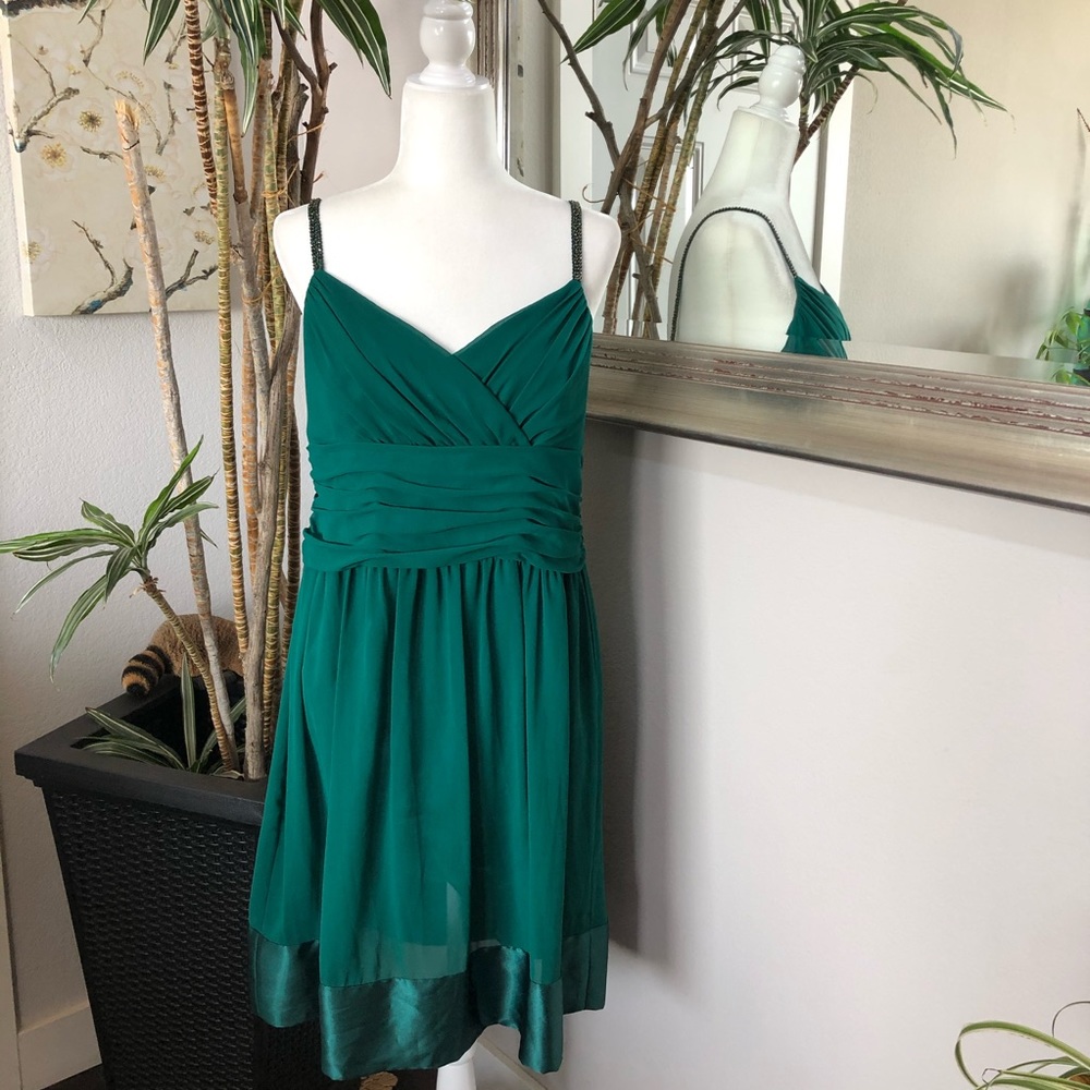 EVAN PICONE Emerald Green Special Occasion Dress